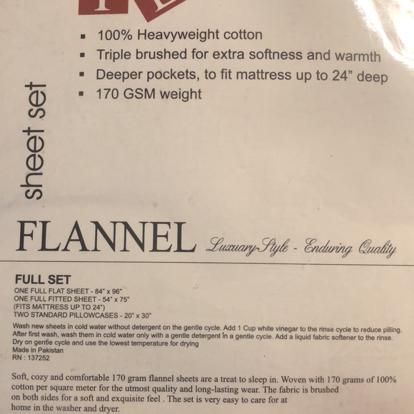 Tribeca Living FLANNEL Plaid Moose Printed Sheet Set Full - Picture 9 of 9